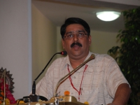 Prof. Pramod K. Verma presenting welcome address.